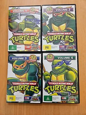 TMNT Teenage Mutant Ninja Turtles Vol 1-4 DVD Original TV Series Region 4  • $30