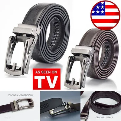 COMFORT CLICK Leather Belt Automatic Adjustable Xmas Men Gift As Seen On TV US • $21.99