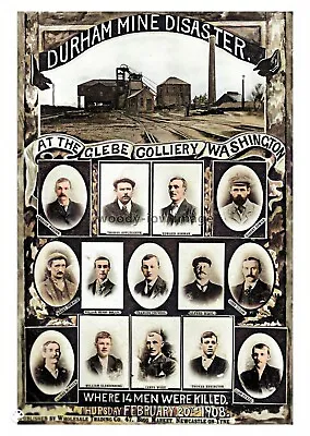 Ptc1610 - Durham - The Lost Souls Of Glebe Colliery Disaster In 1908 - Print 6x4 • £2.20