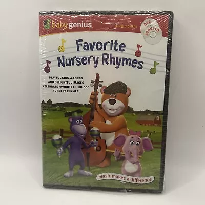 Baby Genius Favorite Nursery Rhymes Dvd  Factory Sealed. Bonus CD • $9.95