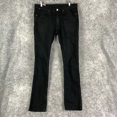 Acne Studios Jeans Max Mens 34 X 34 Stay Black Slim Skinny Fit Denim Low Rise • $49.99