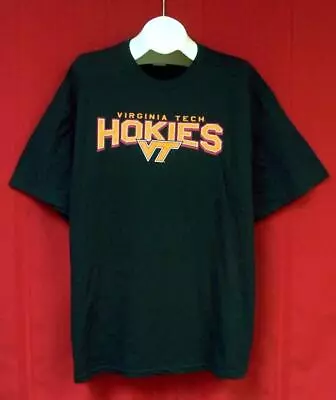 NEW TSI Sportswear Virgina Tech Hokies Black T-Shirt ADULT Size LARGE • $2.99