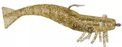 DOA Fishing Lure FSH3-313 Shrimp Lure 3  1/4 Oz Gold Glitter 1 Per Pack • $10