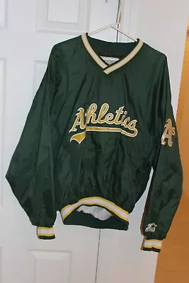 Vintage Oakland Athletics A's Nylon Jacket By Starter Men's Size Large • $85