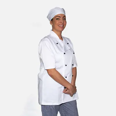 Hat Cap Chef Chefs Catering Kitchen Professional Skull Cook Adjustable Elastic • £4.99