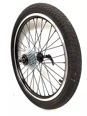 20  Rear Bicycle Black Wheel 7s Freewheel Quick Release 1.95  Tire Bike #R20Q • $49.97