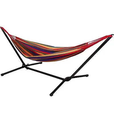 £49.99 • Buy Outdoor Garden Rainbow Hammock Pride Swing Chair Bed Patio Freestanding