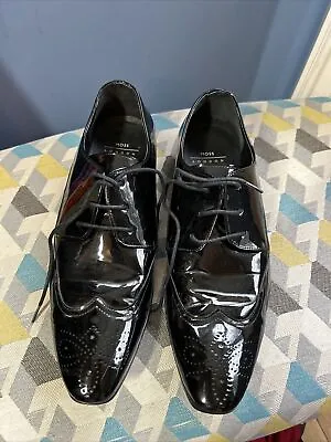 MOSS London Men's Shoes UK 9 Black Patent USED In VGC • £10