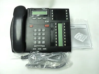 Nortel Norstar T7316e Phone & Lit Pack NT8B27 Warranty Charcoal Black Tested • $32.98