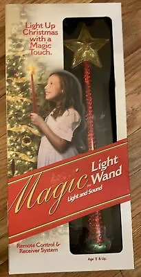 Magic Light Wand Christmas Remote Control & Receiver W/Light And Sound Red • $78