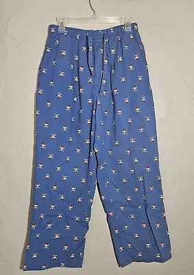 Old Navy Men's Blue Santa Skull Crossbones Christmas Pajama Lounge Pants Size M • $9.99