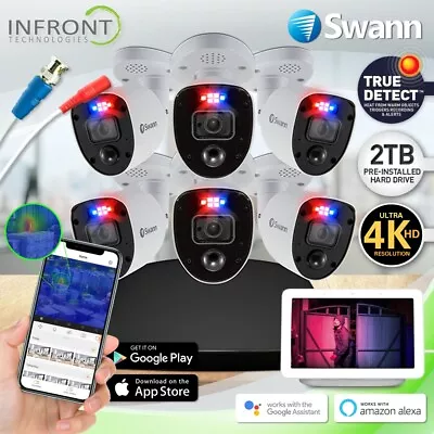 $828.80 • Buy Swann Enforcer 6 Camera 8 Channel 4K Full HD DVR Security System Swdvk-856806rl