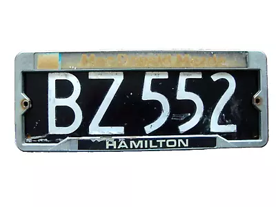 1960s New Zealand License Plate And Frame In Original Condition BZ 552 • $22.95