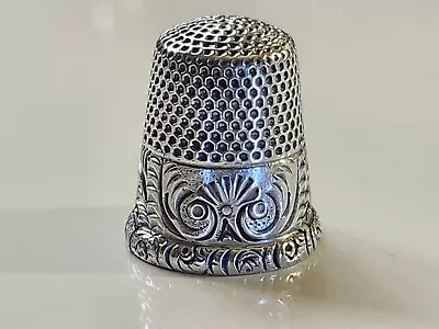 Antique Ketchum & McDougall Sterling Silver Thimble Size 9 No Holes C1880's • $8.99