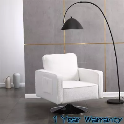 Modern Teddy Swivel Accent Chair Armchair Single Club Sofa For Living Room • $149