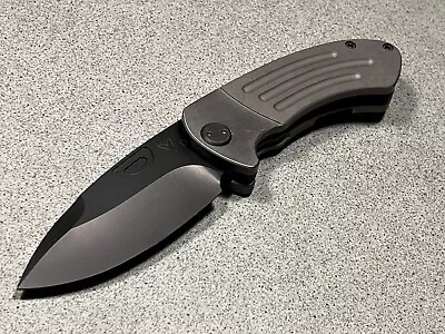 Medford Theseus Framelock Titanium Folding D2 Black PVD Pocket Knife • $350