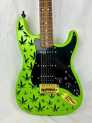 Fender Green Marijuana Leaf Starcaster With Gilmour Mod 7-Way Switching • $999.99