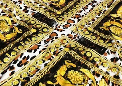 Baroque Vintage Silk Blend Satin Fabric • $37.29