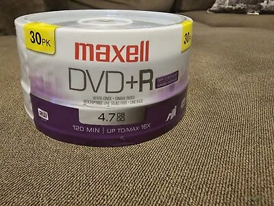 Maxell DVD + R 30 PK Of Blank Disks • $5.50