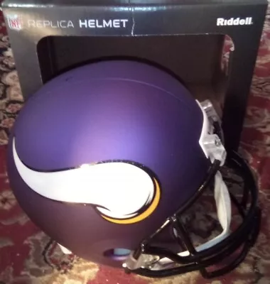 Minnesota Vikings Riddell NFL Football Full Size VSR4 Deluxe Helmet 8004179 • $119.95