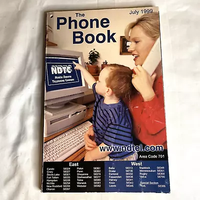 Phone Book North Dakota Telephone Company NDTC 1999 Vintage Area Code 701 • $19.99