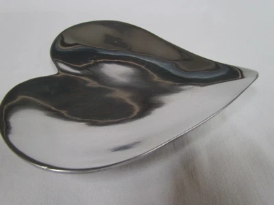 $10 • Buy Old Towne Pewter, New 6  Dish Heart Shaped Decor Candy Trinkets Jewelry
