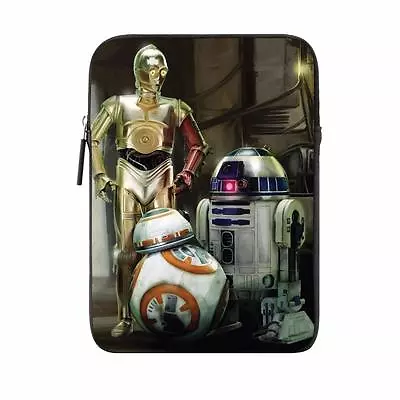 Star Wars C-P30 R2-D2 BB8 Ipad Mini 8  Tablet Neoprene Soft Case Zipped New • $7.45