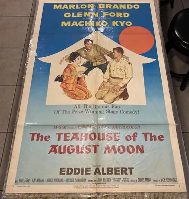 1956 The Teahouse Of The August Moon 27x41 Orig Movie Poster Marlon Brando • $199