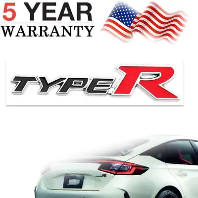 Metal For Accord Civic Insight Type R TypeR Rear Trunk Emblem Sticker Badge 1x • $9.37