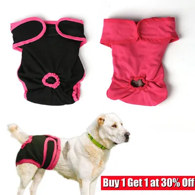 £4.70 • Buy Female Pet Dog Puppy Physiological Pants Sanitary Nappy Diaper Shorts Underwear