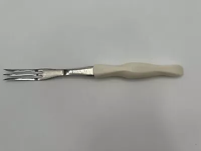 Cutco 1726 KC 3-Tine Pearl White Handled Carving Meat Fork 10.75  USA Made EUC • $18.99