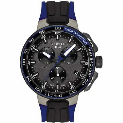 New TISSOT T-RACE CYCLING CHRONOGRAPH Black/Blue Men's Watch T111.417.37.441.06 • $250