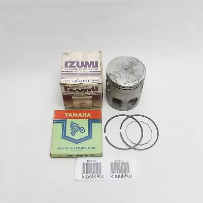 YAMAHA 135cc RXZ 135 RZR 135 PISTON + RING OVERSIZE 0.75 NOS KOLBEN IZUMI JAPAN • $58.30