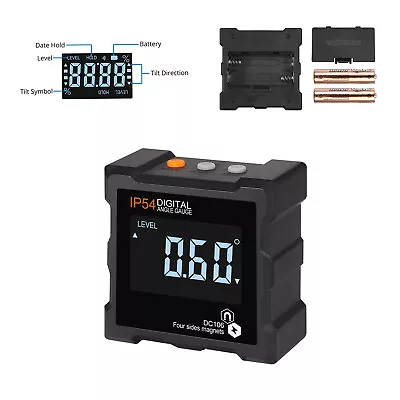 4*90° Magnet  Digital LCD Protractor Level Finder Bevel Gauge Meter Inclinometer • $21.79