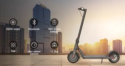 Electric Scooter Up To 19 Miles Range 350W Motor Max 19MPH Speed 8.5  Solid Tire • $189.99