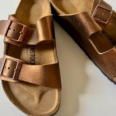 Birkenstock Arizona Leather Bronze EU36 Regular • $70