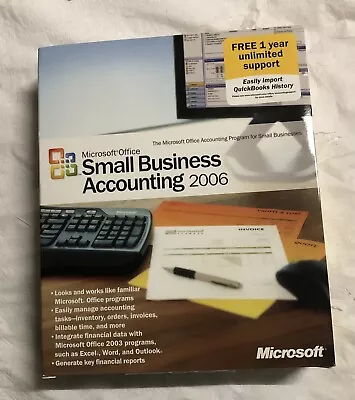 Microsoft Office Small Business Accounting 2006 Old Version Brand New Sealed • $55