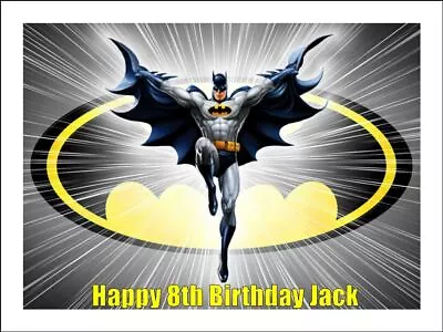 BATMAN Cake Toppers Edible Icing Image Birthday Cake Decorations #01 • $7.69