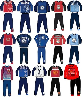 New Official Football Club Pyjamas Boys PJs Nightwear 2-12 Yrs • £5.89