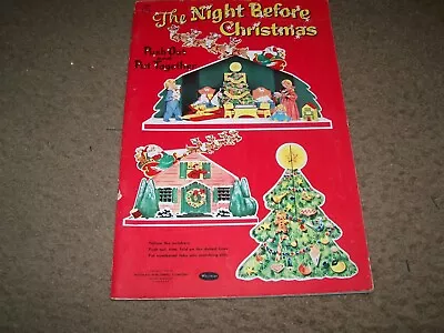 Vintage Night Before Xmas Punch Out Book 1956 • $40
