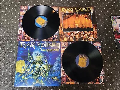 Iron Maiden Live After Death 2 LP Vinyl 1985 W/Booklet  • $30