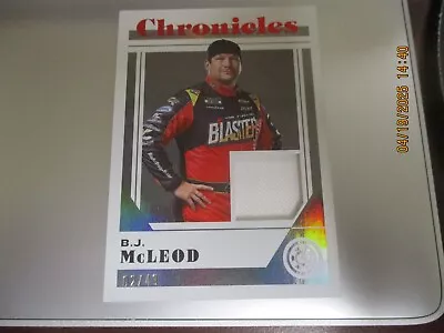 B.j. Mcleod 2023 Chronicles Racing Luminance Swatches Red Parallel # Cs-bj 02/49 • $0.99