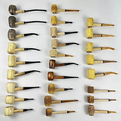 Lot Of  27 Vintage Missouri Meerschaum Corn Cob Pipe Unsmoked Tobacco Pipes • $249.99