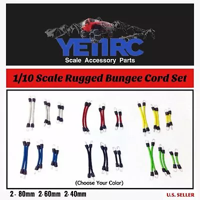 1/10 Scale RC Crawler Accessories Rugged Bungee Cord Set (6)   • $10.99