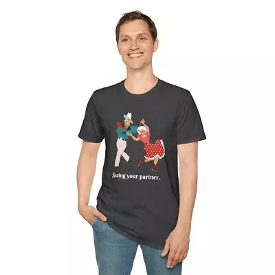 Square Dance Adult T-shirt Unisex Softstyle T-Shirt Christmas Gift Square Dance • $24.99