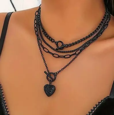 Gothic Style 4pc Necklace Set Vintage Zinc Alloy Pendants Women Jewelry Women • $15.98