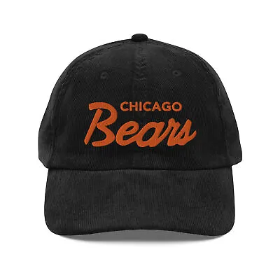 Vintage Chicago Bears Hat Chicago Bears Vintage Corduroy Cap Embroidered Cap • $27.99