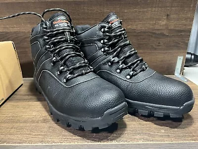 Weatherproof Vintage Jasper Hiker Faux-Leather Boots Black Men's 13M New • $32.30