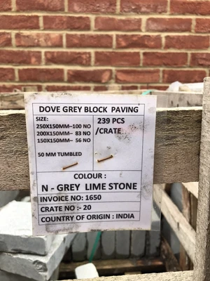 £0.99 • Buy Dove Grey Limestone Block Paving.  5 Pallets Each 7.5 Sq Meters. 37.5 Sqm Total
