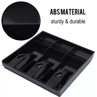 Cash Drawer Register Insert Tray 3 Bills 3 Coins Money Storage Box (Black) GAW • $15.54